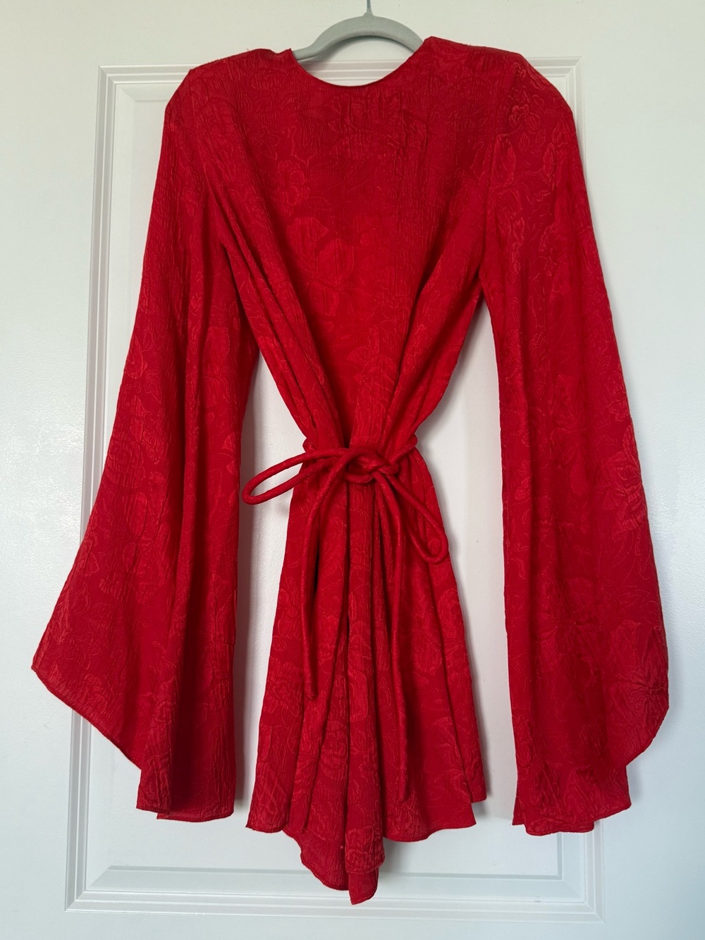 NWT STELLA MCCARTNEY Belted crinkled silk jacquard mini dress $2,130 36 - Picture 10 of 16